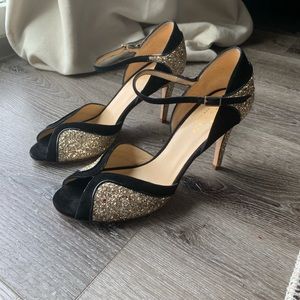 Black and gold Kate Spade heels